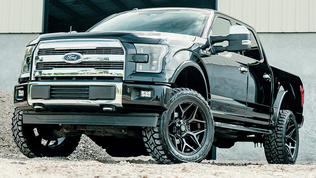 4PLAY 4P06 20x10 5x127 + 5x139.7 -18et Gloss Black Brushed with Tinted Clear Wheel