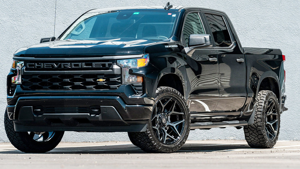 4PLAY 4P06 20x10 5x127 + 5x139.7 -18et Gloss Black Brushed with Tinted Clear Wheel