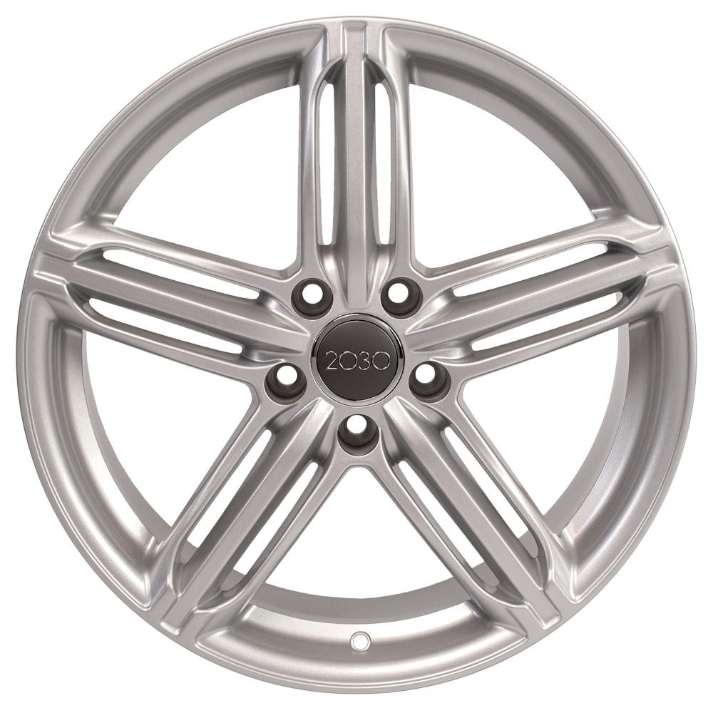 OE Wheels AU12 18x8 5x112 35et Gloss Silver Wheel SS: 7154604 - View 2