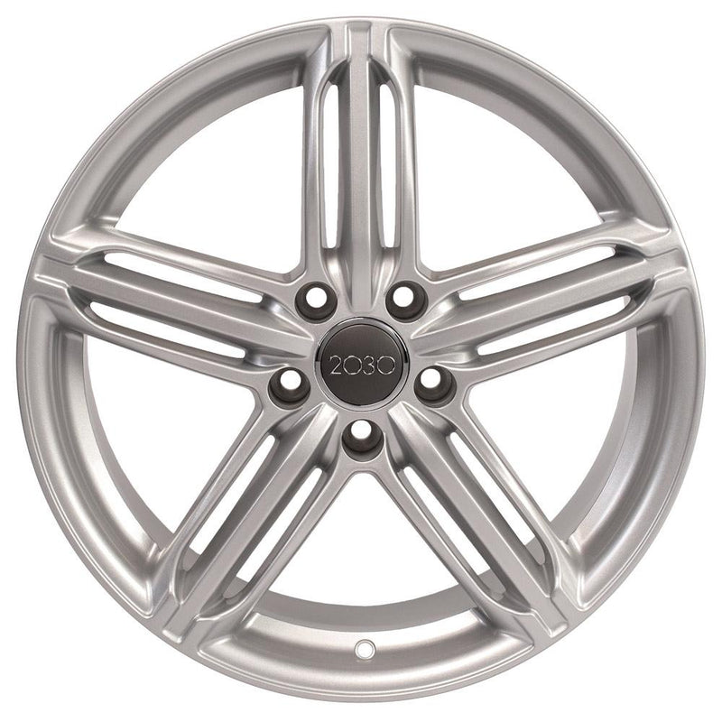 OE Wheels AU12 18x8 5x112 35et Gloss Silver Wheel SS: 7154604 - View 2