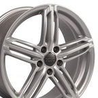 OE Wheels AU12 18x8 5x112 35et Gloss Silver Wheel