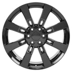 OE Wheels CA82 22x9 6x139.7 31et Gloss Black Wheel - View 2