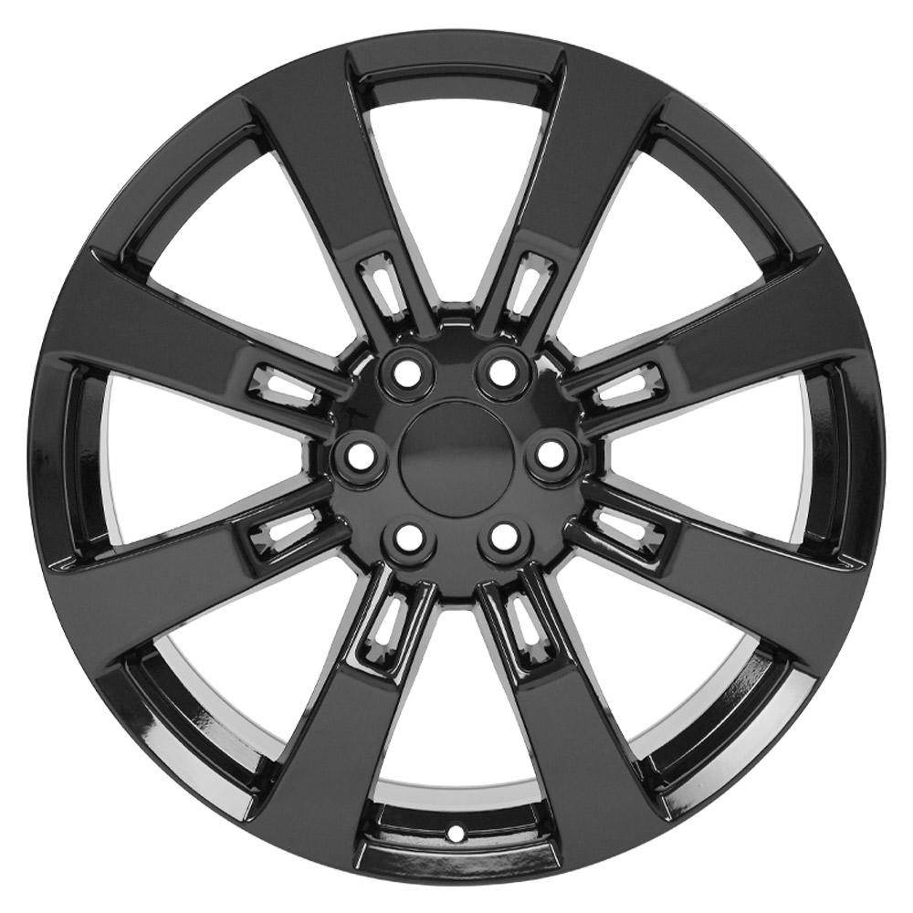 OE Wheels CA82 22x9 6x139.7 31et Gloss Black Wheel - View 2
