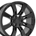 OE Wheels CA82 22x9 6x139.7 31et Gloss Black Wheel