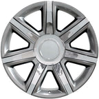 OE Wheels CA87 22x9 6x139.7 31et Gloss Hyper Silver with Chrome Insert Wheel - View 3