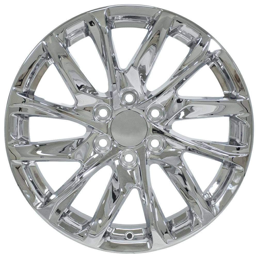 OE Wheels CA90 20x9 6x139.7 28et Chrome Wheel SS: 9513545 - View 2