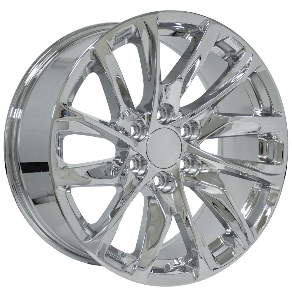 OE Wheels CA90 20x9 6x139.7 28et Chrome Wheel SS: 9513545 - View 3
