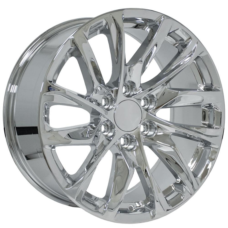 OE Wheels CA90 20x9 6x139.7 28et Chrome Wheel SS: 9513545 - View 3