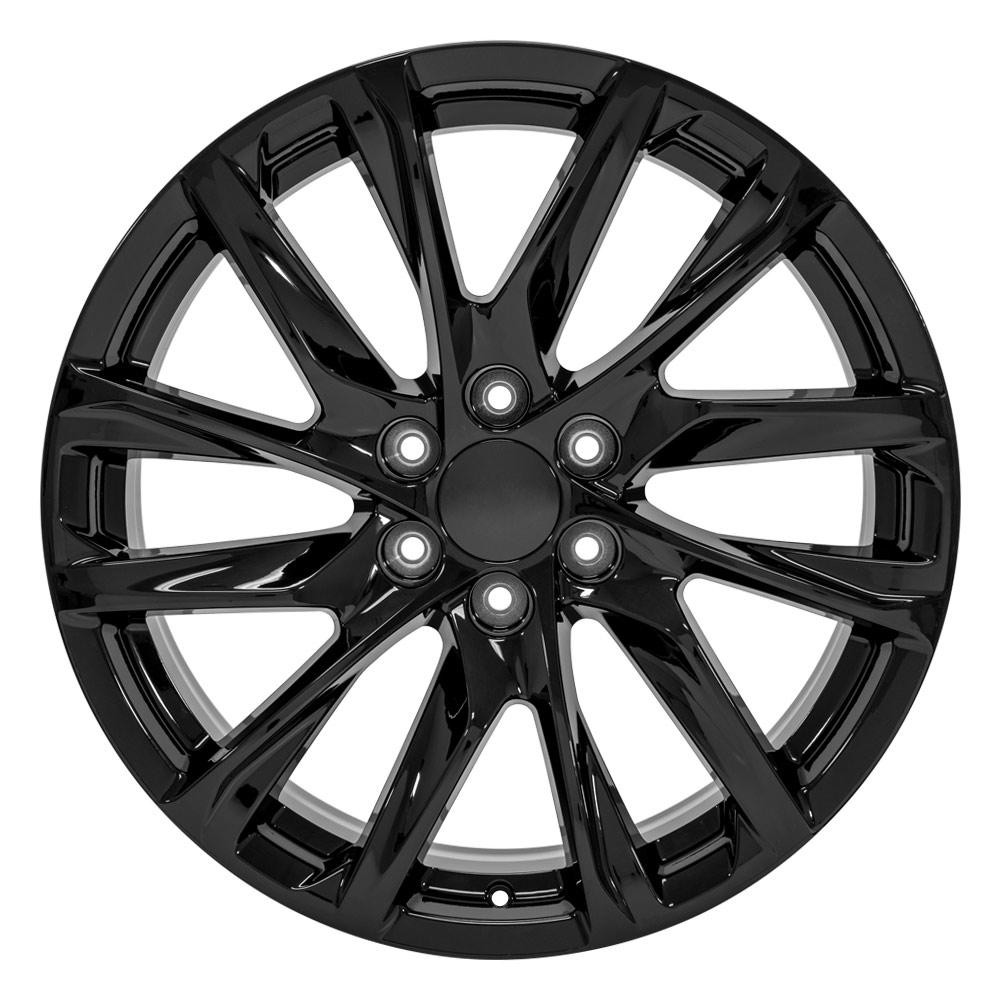 OE Wheels CA90 22x9 6x139.7 28et Gloss Black Wheel - View 2