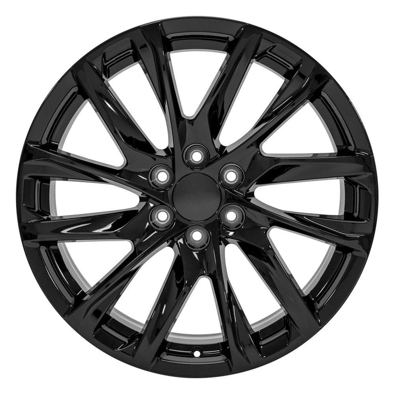 OE Wheels CA90 22x9 6x139.7 28et Gloss Black Wheel - View 2