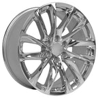 OE Wheels CA90 22x9 6x139.7 28et Chrome Wheel SS: 9511088 - View 3