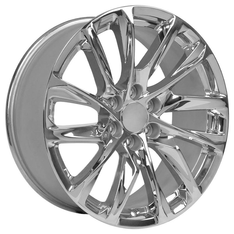 OE Wheels CA90 22x9 6x139.7 28et Chrome Wheel SS: 9511088 - View 3