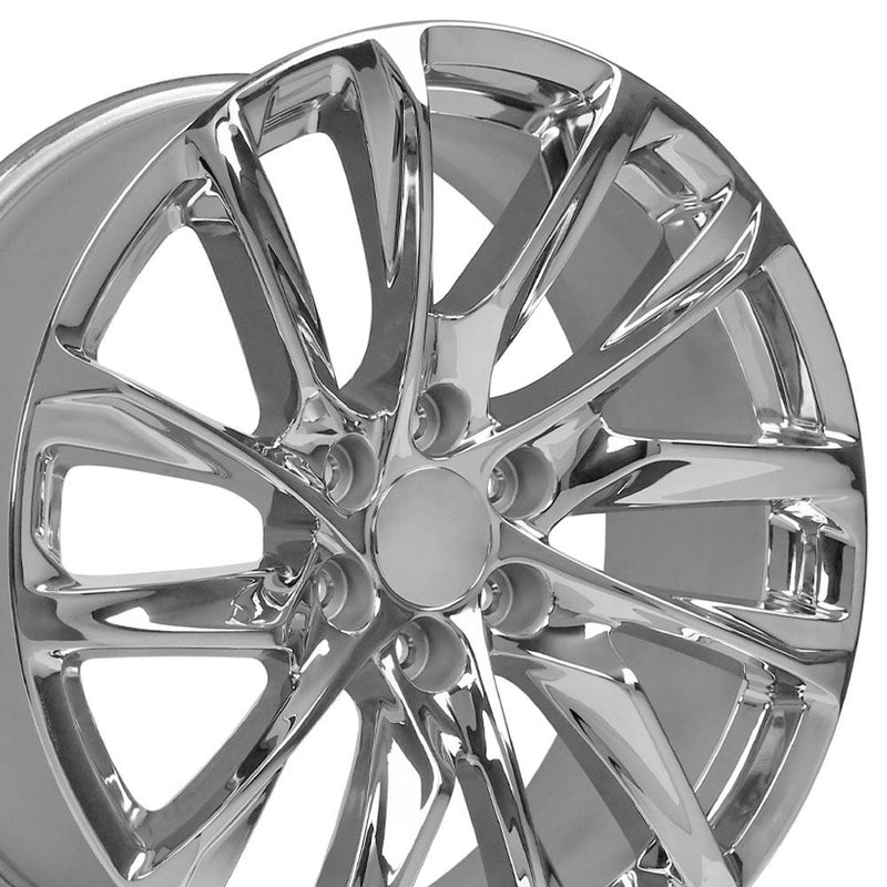 OE Wheels CA90 22x9 6x139.7 28et Chrome Wheel SS: 9511088