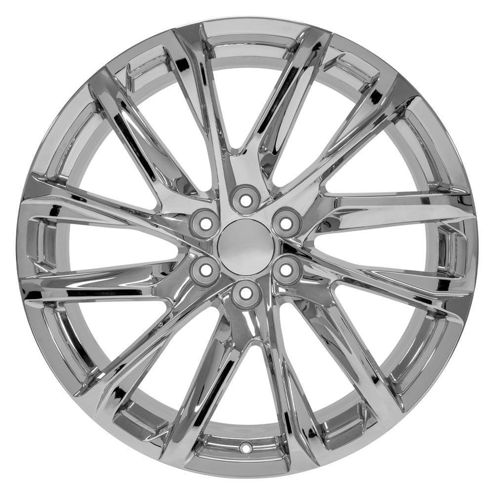 OE Wheels CA90 24x10 6x139.7 28et Chrome Wheel - View 2