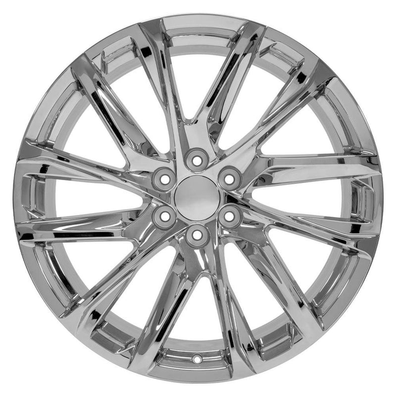 OE Wheels CA90 24x10 6x139.7 28et Chrome Wheel - View 2