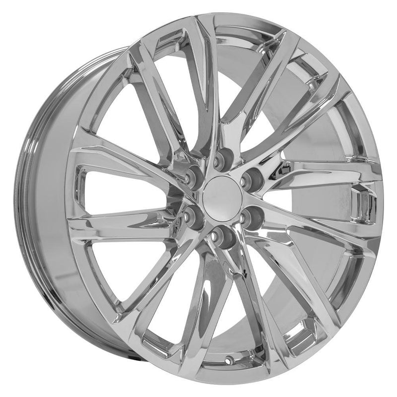 OE Wheels CA90 24x10 6x139.7 28et Chrome Wheel - View 3