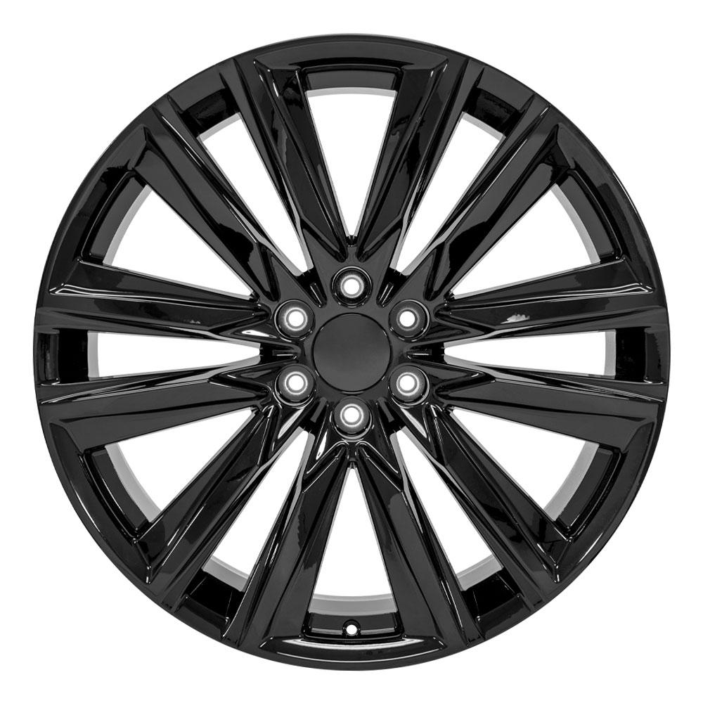 OE Wheels CA91 24x10 6x139.7 28et Gloss Black Wheel - View 2
