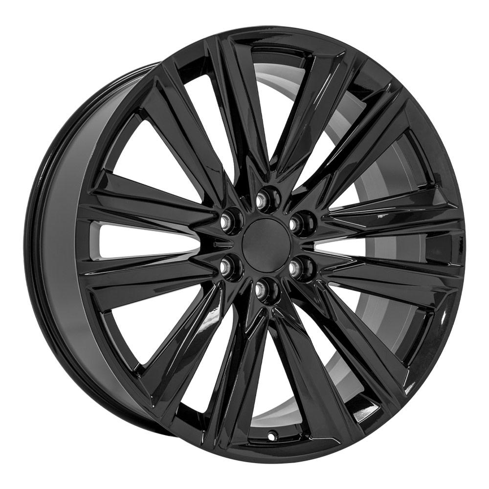 OE Wheels CA91 24x10 6x139.7 28et Gloss Black Wheel - View 3