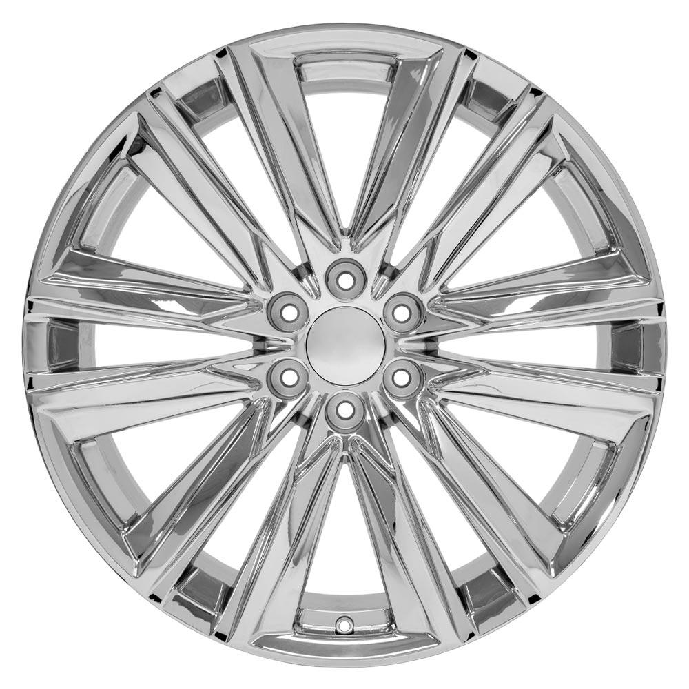 OE Wheels CA91 24x10 6x139.7 31et Chrome Wheel - View 2