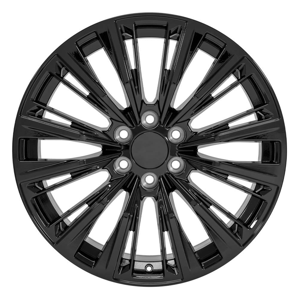 OE Wheels CA93 22x9 6x139.7 28et Gloss Black Wheel - View 2