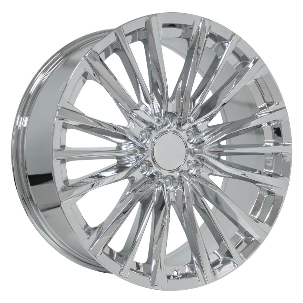 OE Wheels CA94 22x9 6x139.7 28et Chrome Wheel - View 3