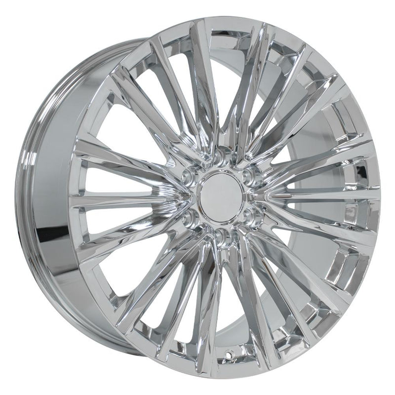 OE Wheels CA94 22x9 6x139.7 28et Chrome Wheel - View 3