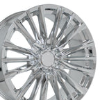 OE Wheels CA94 22x9 6x139.7 28et Chrome Wheel