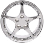OE Wheels CV05 17x8.5 5x120.65 58et Chrome Wheel - View 2