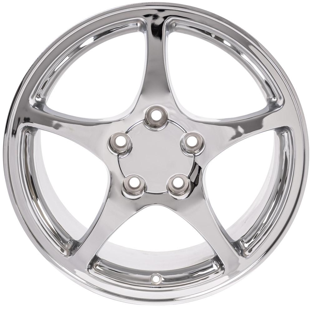 OE Wheels CV05 18x9.5 5x120.65 65et Chrome Wheel - View 2