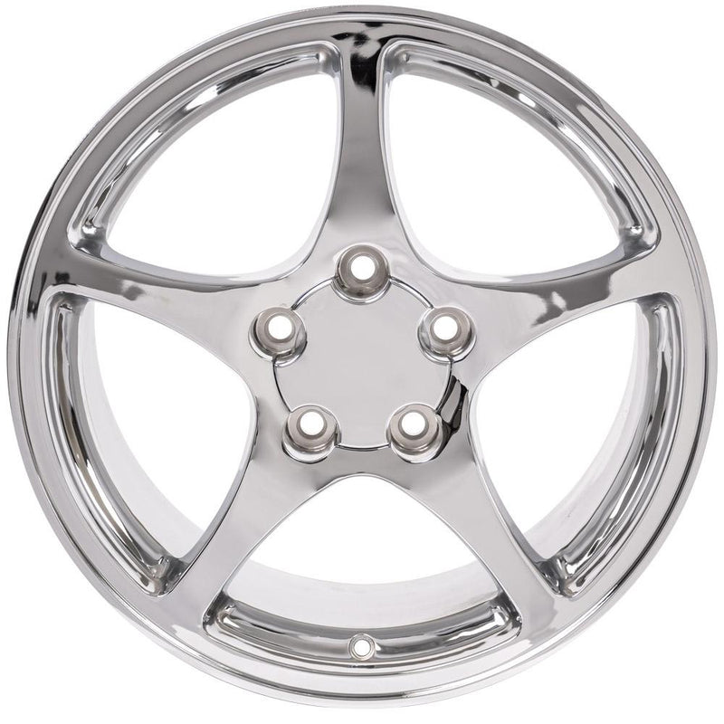 OE Wheels CV05 18x9.5 5x120.65 65et Chrome Wheel - View 2
