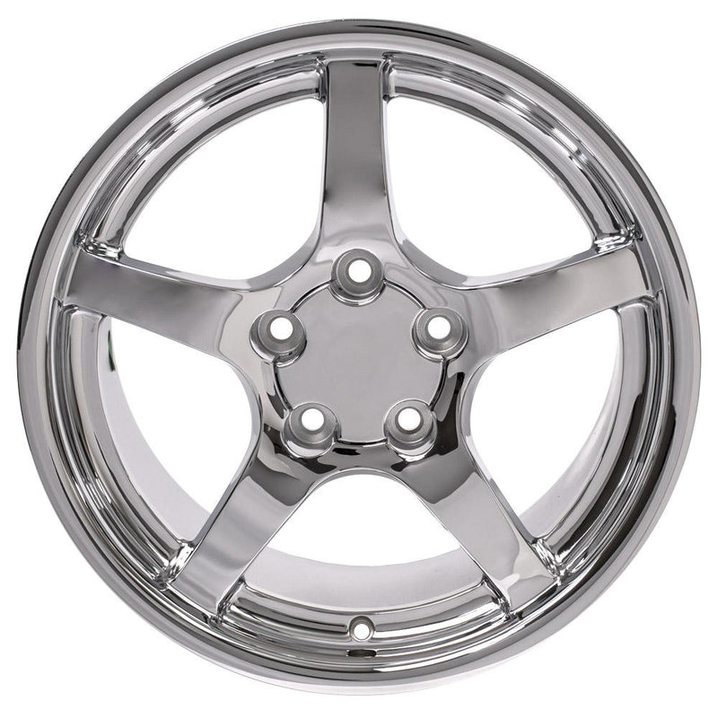 OE Wheels CV05 17x9.5 5x120.65 54et Chrome Wheel - View 2
