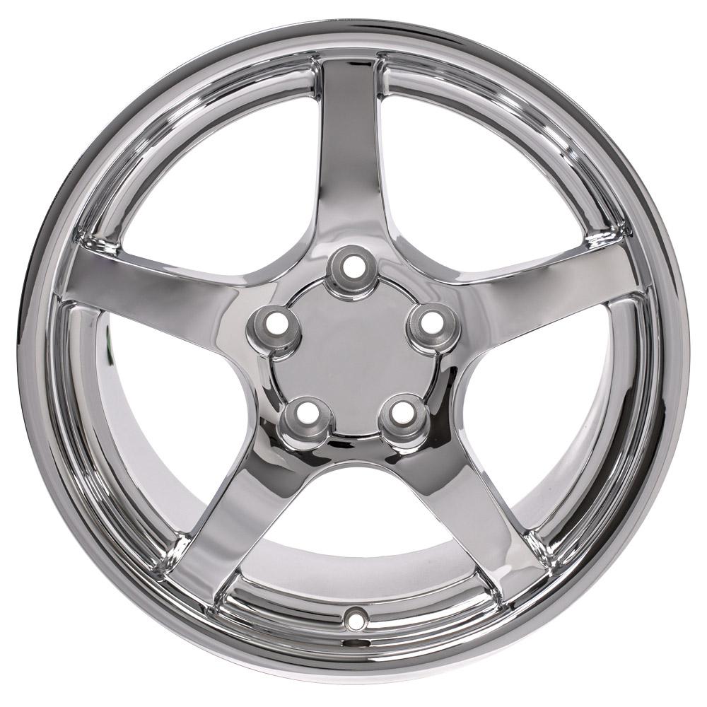 OE Wheels CV05 18x9.5 5x120.65 54et Chrome Wheel - View 2