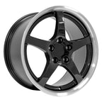 OE Wheels CV05 18x9.5 5x120.65 54et Gloss Black Machined Lip Wheel - View 3