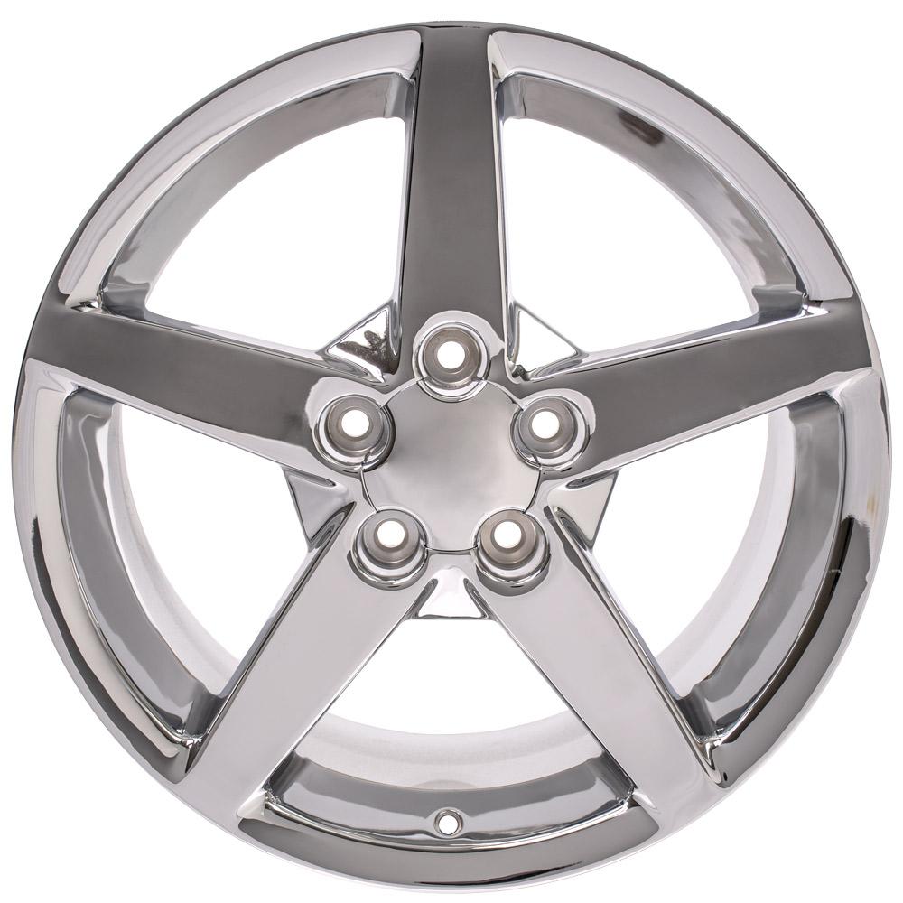 OE Wheels CV06B 19x10 5x120.65 68et Chrome Wheel - View 2