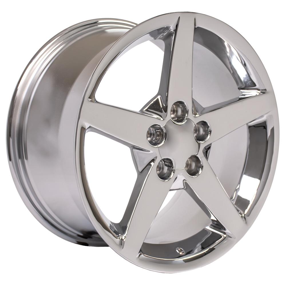 OE Wheels CV06B 19x10 5x120.65 68et Chrome Wheel - View 3