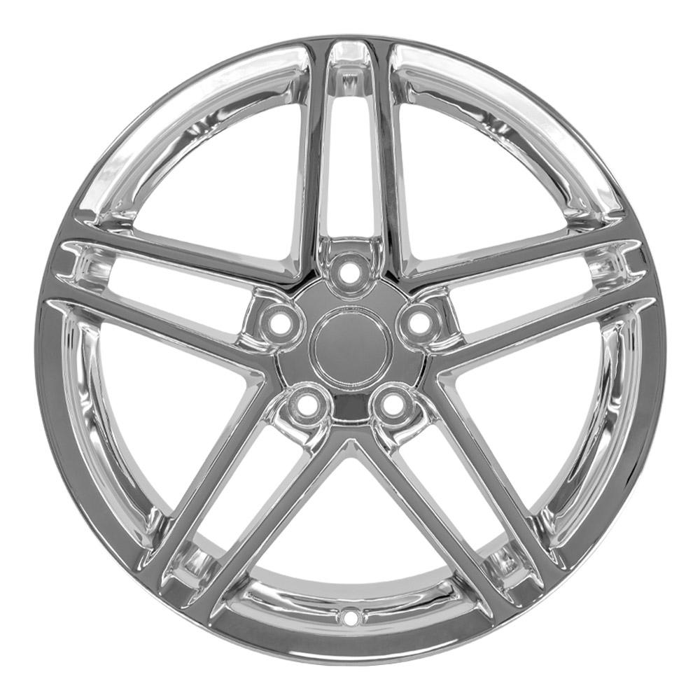 OE Wheels CV07A 18x10.5 5x120.65 56et Chrome Wheel - View 2