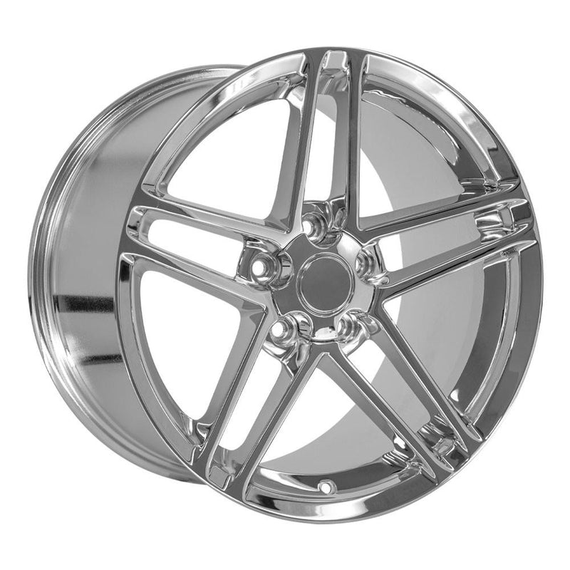 OE Wheels CV07A 18x10.5 5x120.65 56et Chrome Wheel - View 3