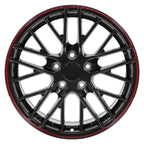 OE Wheels CV08A 17x9.5 5x120.65 54et Gloss Black Redline Wheel - View 2