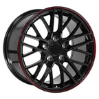 OE Wheels CV08A 17x9.5 5x120.65 54et Gloss Black Redline Wheel - View 3