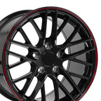 OE Wheels CV08A 17x9.5 5x120.65 54et Gloss Black Redline Wheel