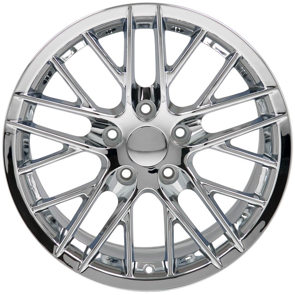OE Wheels CV08A 18x10.5 5x120.65 56et Chrome Wheel - View 2