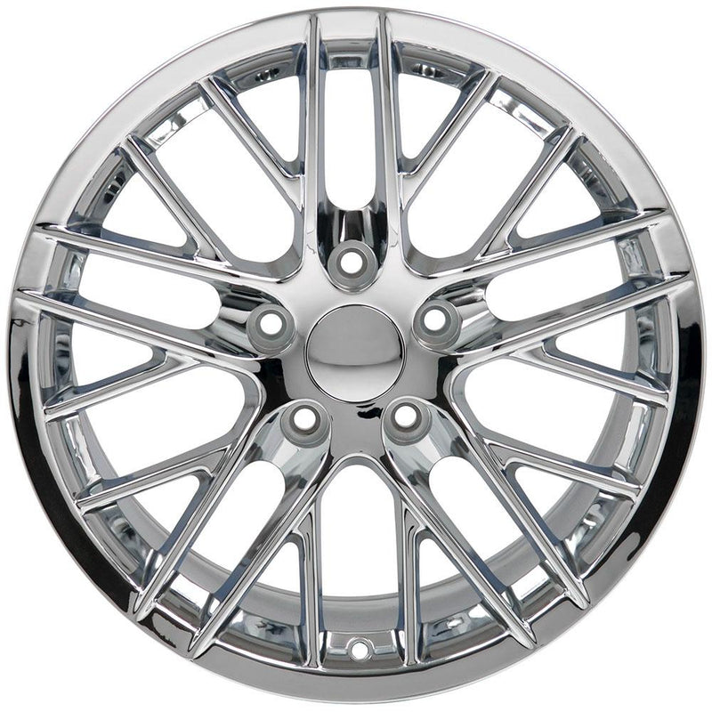 OE Wheels CV08A 18x10.5 5x120.65 56et Chrome Wheel - View 2