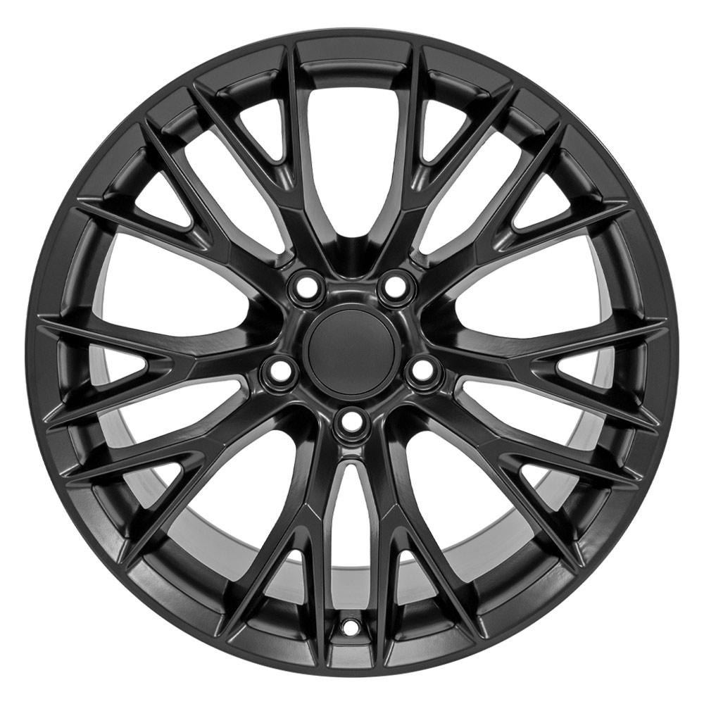OE Wheels CV22 18x10.5 5x120.65 56et Satin Black Wheel - View 2