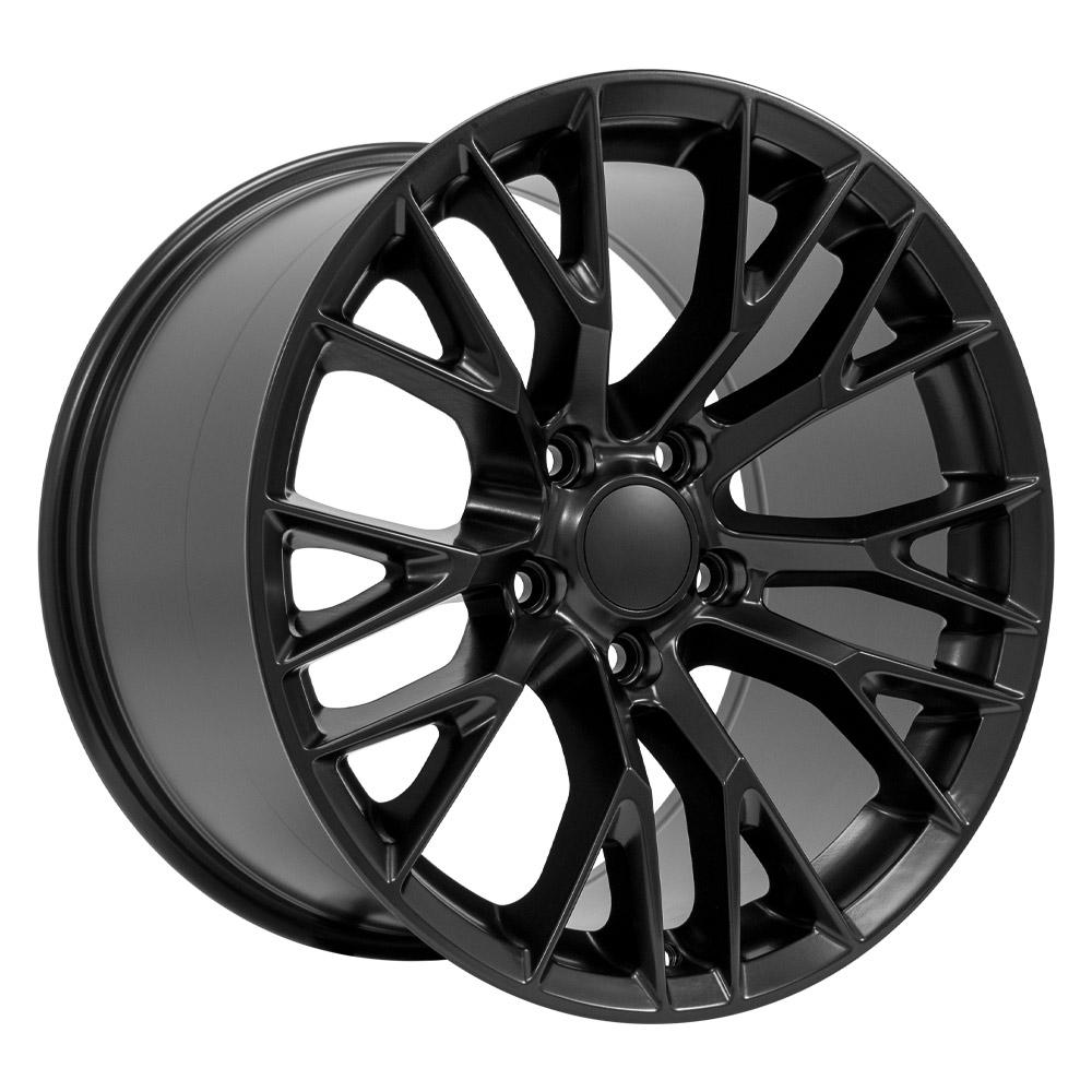 OE Wheels CV22 18x10.5 5x120.65 56et Satin Black Wheel - View 3