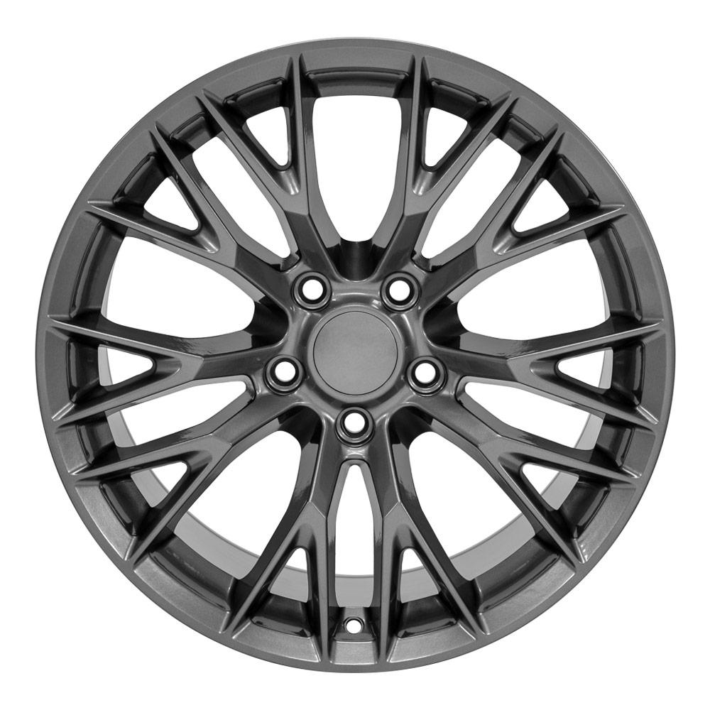 OE Wheels CV22 18x10.5 5x120.65 56et Gloss Gunmetal Wheel - View 2