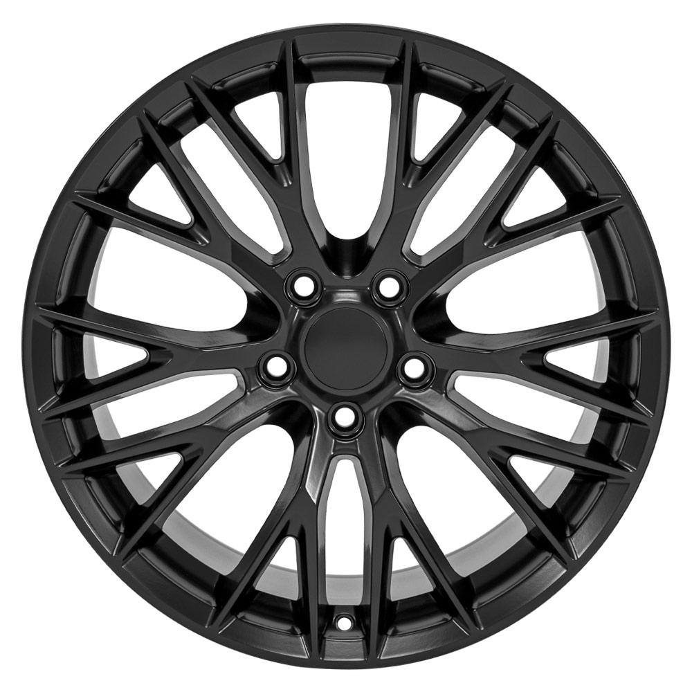 OE Wheels CV22B 19x10 5x120.65 79et Satin Black Wheel - View 2