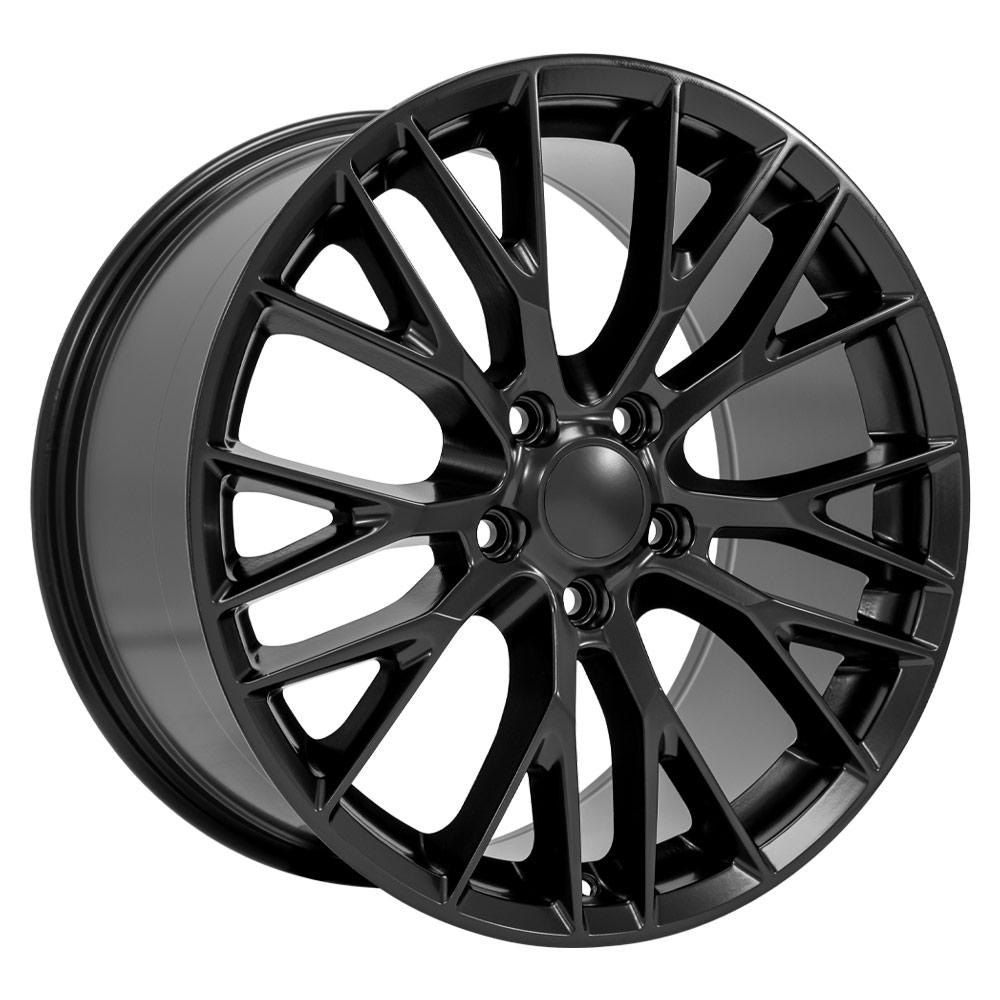 OE Wheels CV22B 19x10 5x120.65 79et Satin Black Wheel - View 3