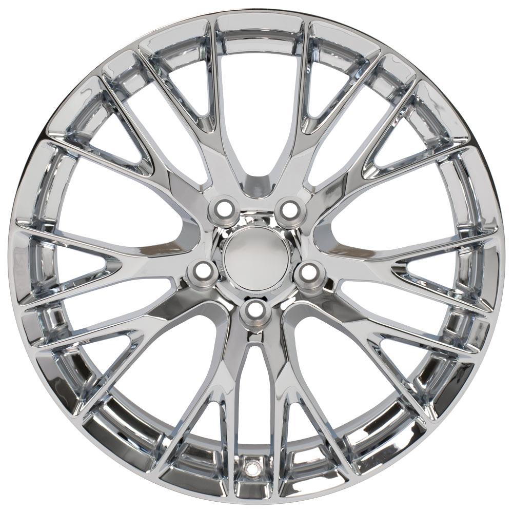 OE Wheels CV22C 20x10 5x120.65 79et Chrome Wheel - View 2