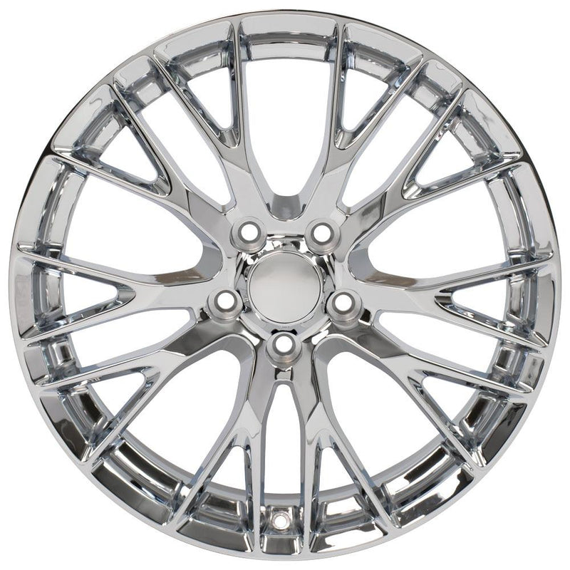 OE Wheels CV22C 20x10 5x120.65 79et Chrome Wheel - View 2