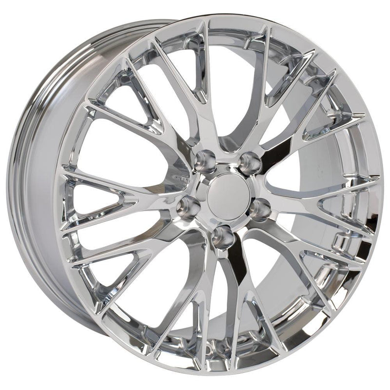 OE Wheels CV22C 20x10 5x120.65 79et Chrome Wheel - View 3